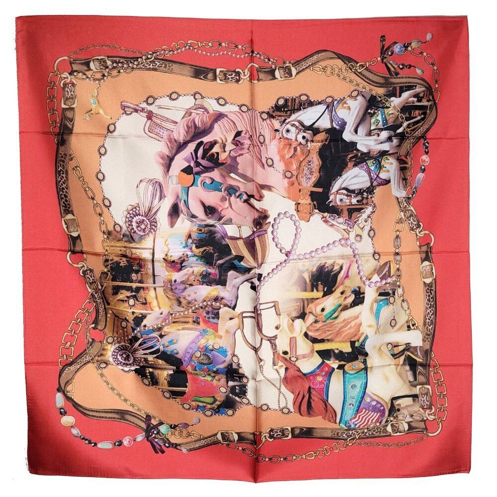 NWT Genuine 100% Mulberry Silk Twill Scarf 31"x31" Large Square Shawl SAD9001